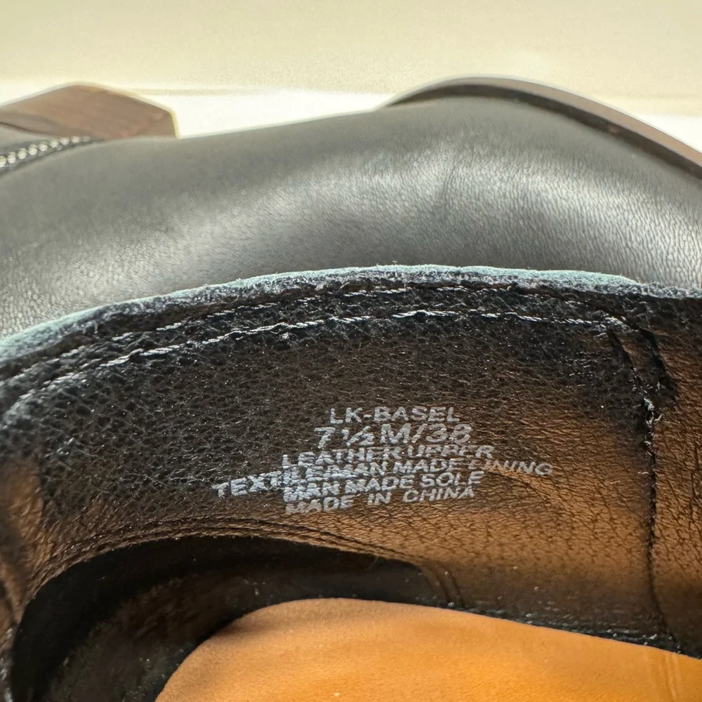 Lucky Brand Women's Leather Black Ankle Booties Size 7 1/2 - Picture 10 of 10